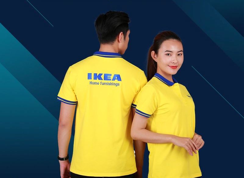 Mẫu đồng phục công ty IKEA thiết kế đẹp